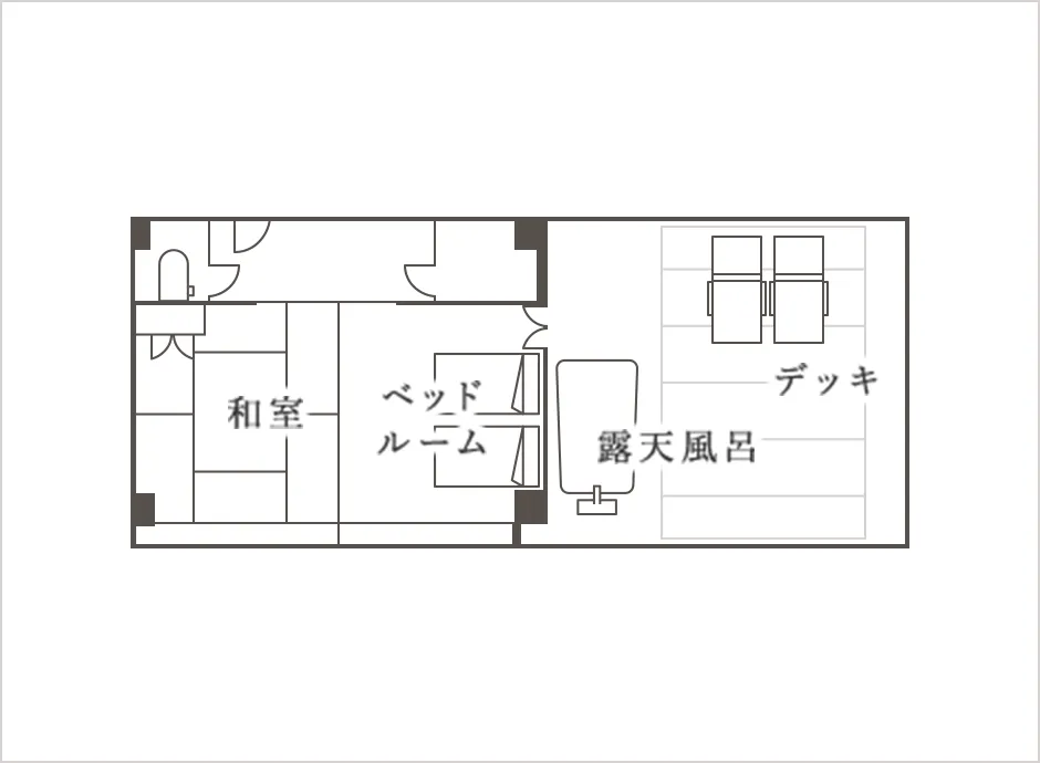 [露天風呂付/特別室] 九頭竜 間取り図